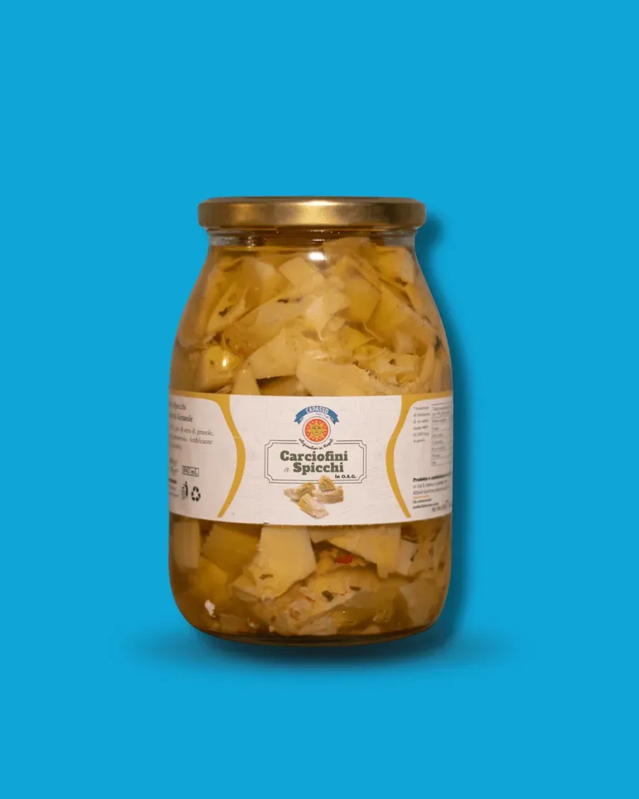 Barattolo di carciofini a spicchi Capasso Luigi e Figli da 1062 ml