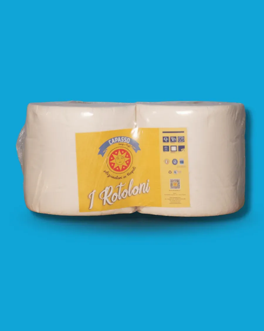 Rotoloni doppiovelo in pura cellulosa da 2,5 kg Capasso Luigi e Figli