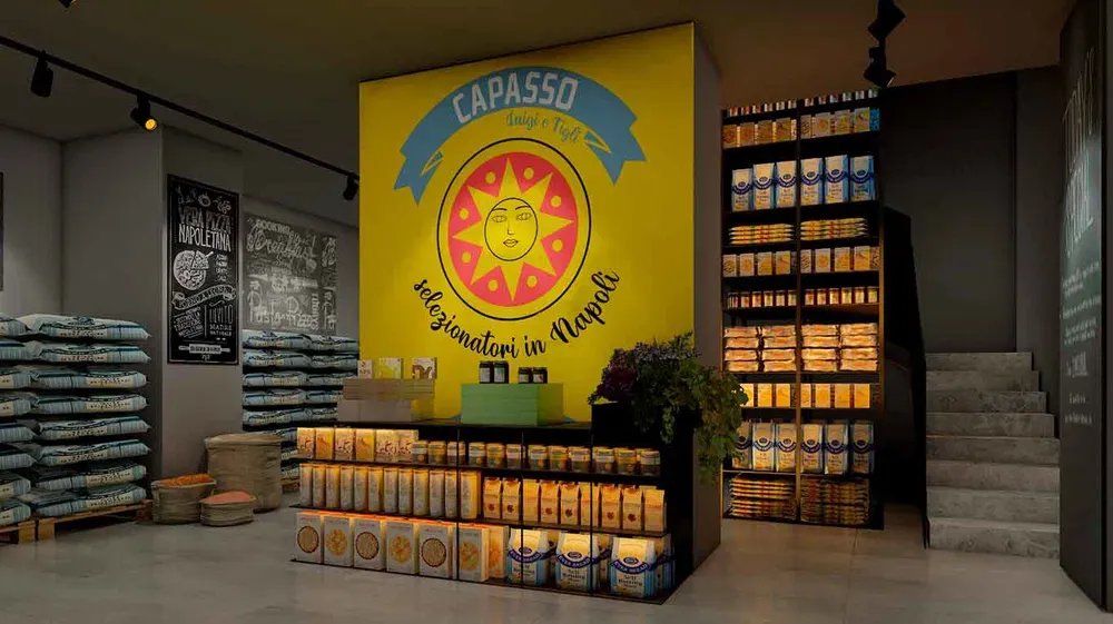 Ingresso del Capasso Superstore ai Quattro Palazzi a Napoli